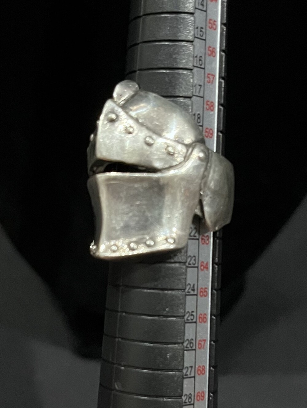 Sterling Silver 17 grams Medieval Knight Helmet Ring Size 10